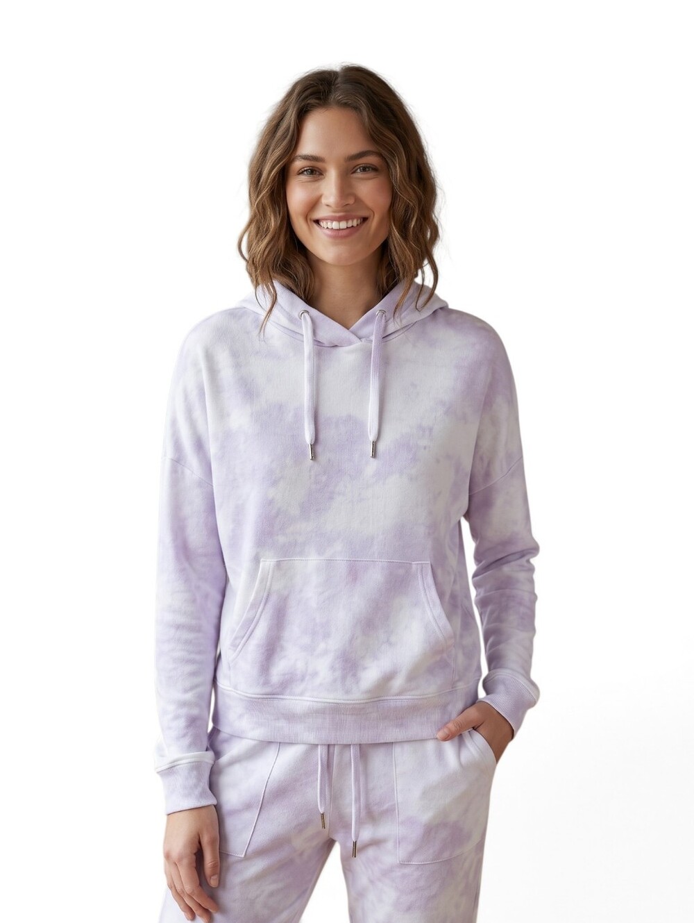 Rails Evereve Murray Lavender Tie-Dye Hoodie Sweatshirt Womens Size XS Nwt